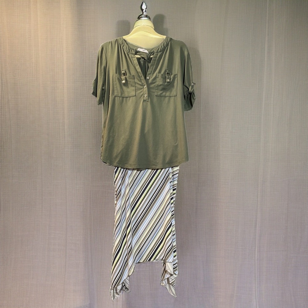 Accepting any offer on this
Army green blouse - Picture 2 of 3